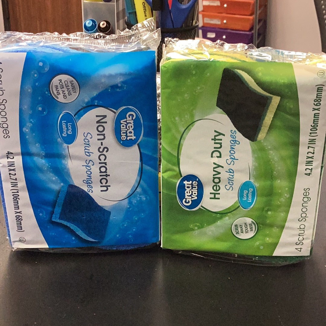 Non scratch/ heavy duty scrub