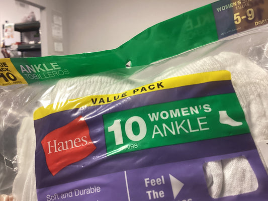 Hanes women ankle socks 5-9