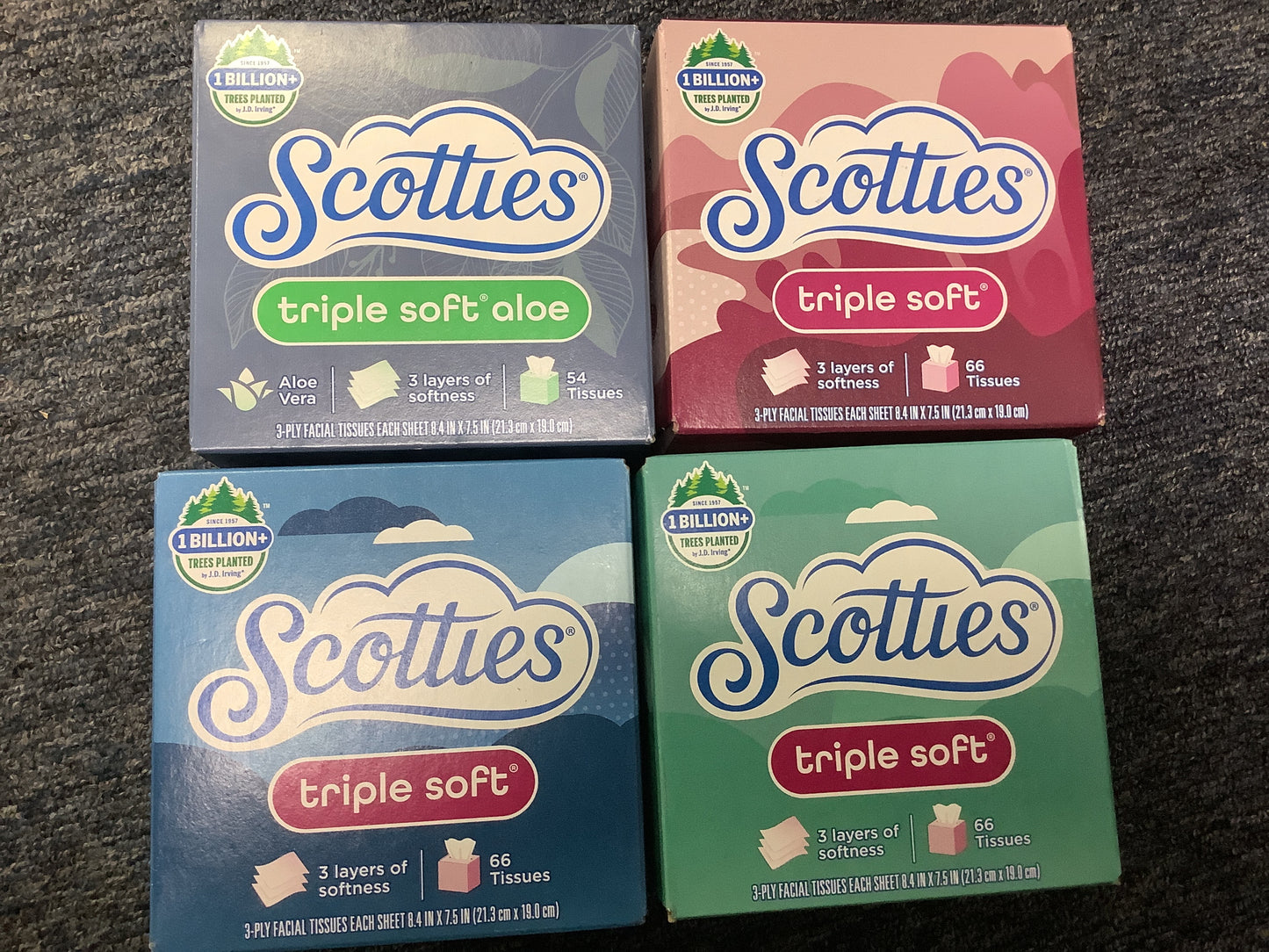 SCOTTIES FACIAL TISSUE (VARIETIES)