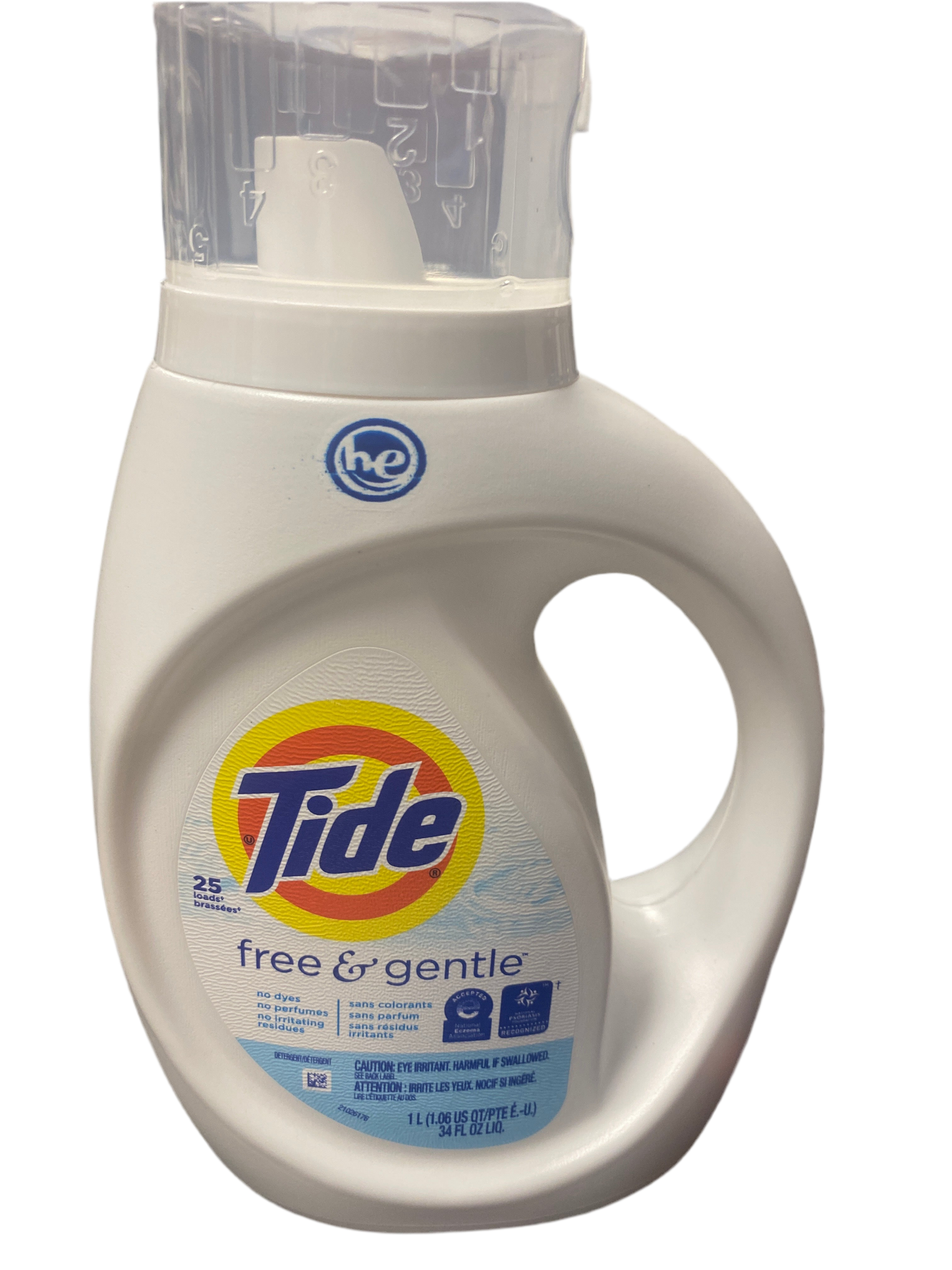 Tide laundry free n clear (34oz)