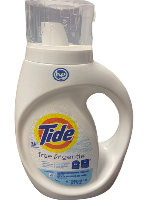 Tide laundry free n clear (34oz)
