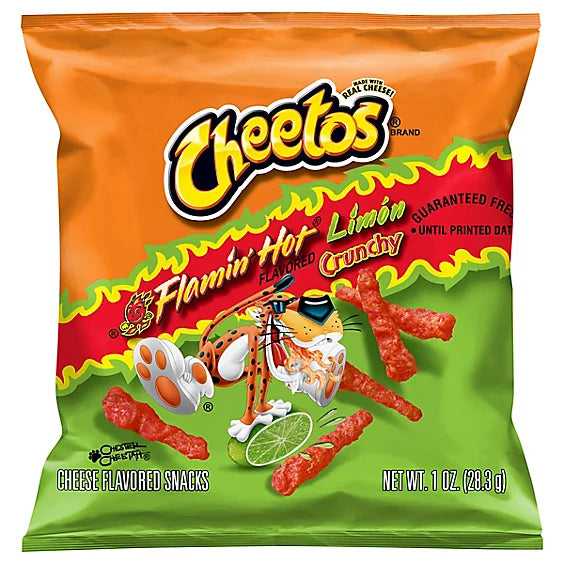 Cheetos Crunchy Flamin Hot Limon Snacks