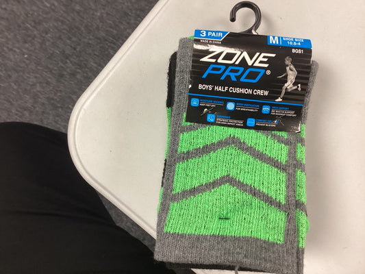 Zone pro boys crew socks (Medium)