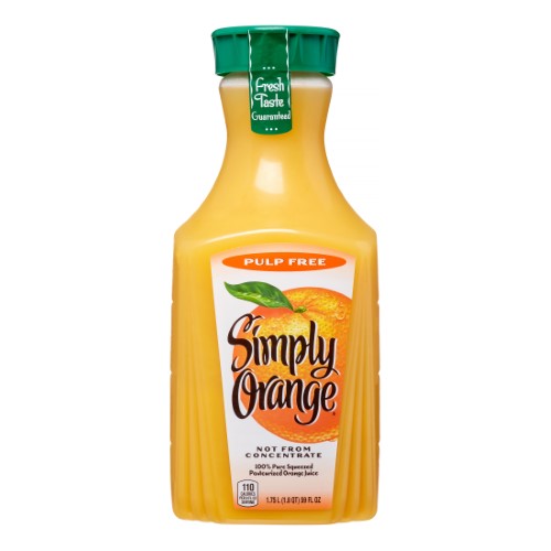 Simply Orange Pulp Free Orange Juice (sizes)