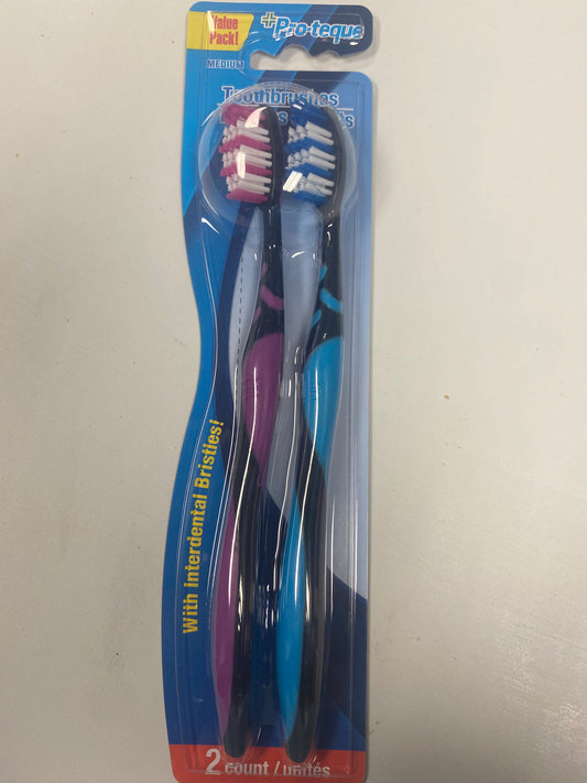 Pro-Teque toothbrush 2ct