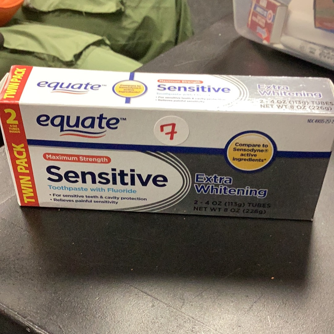Sensitive toothpaste extra whitening