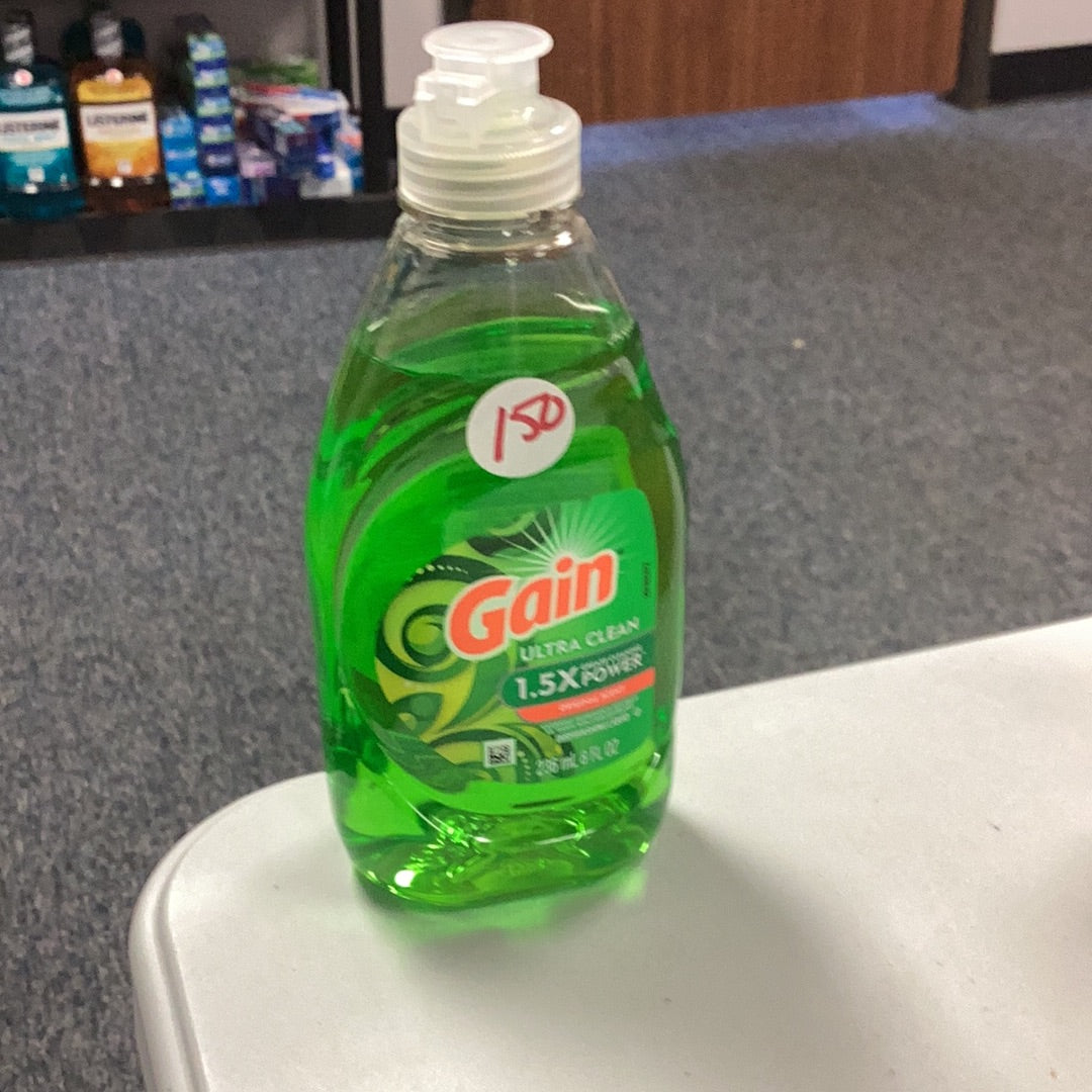 GAIN dish detergent 8oz (varieties)