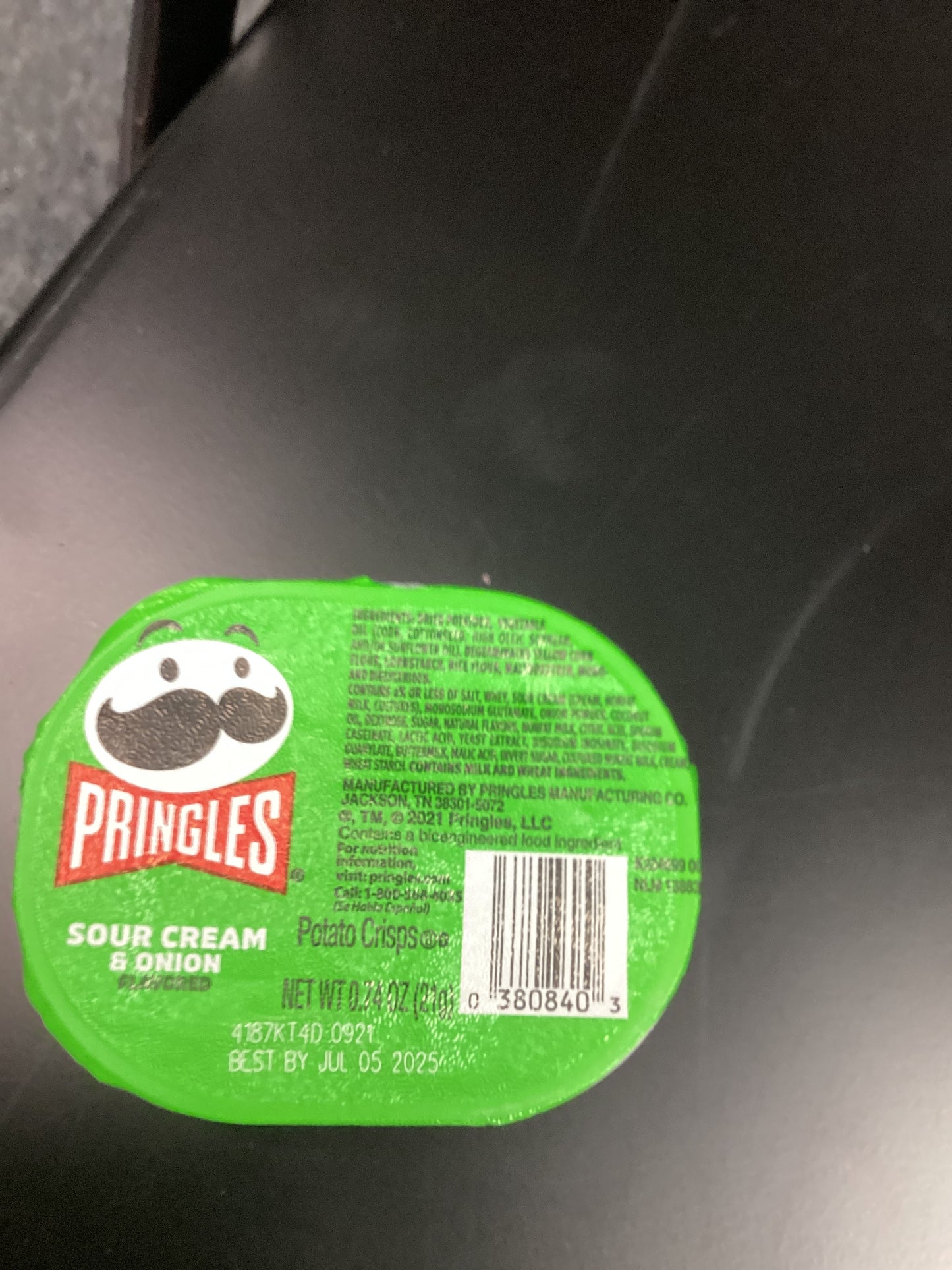 Pringles chips (mini) sour cream & onion