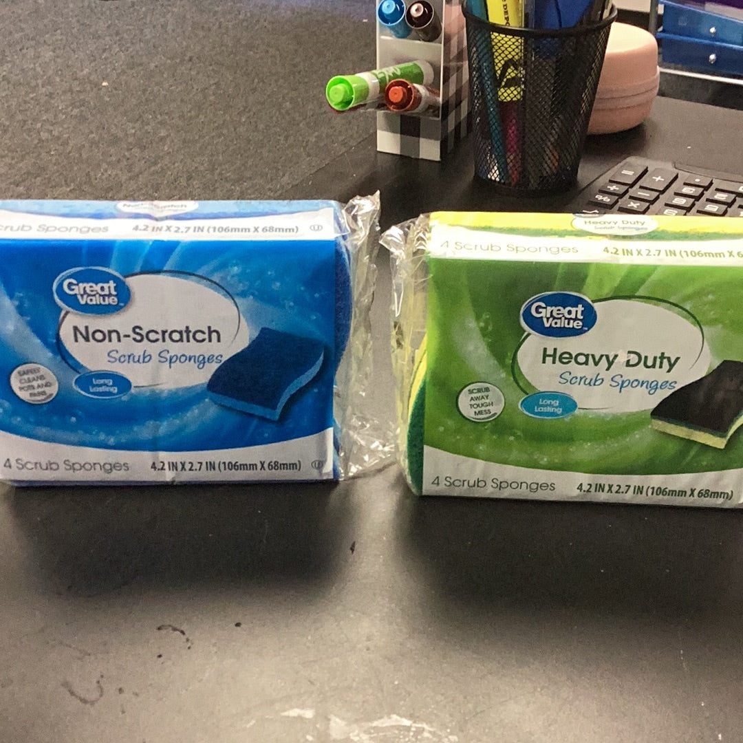 Non scratch/ heavy duty scrub