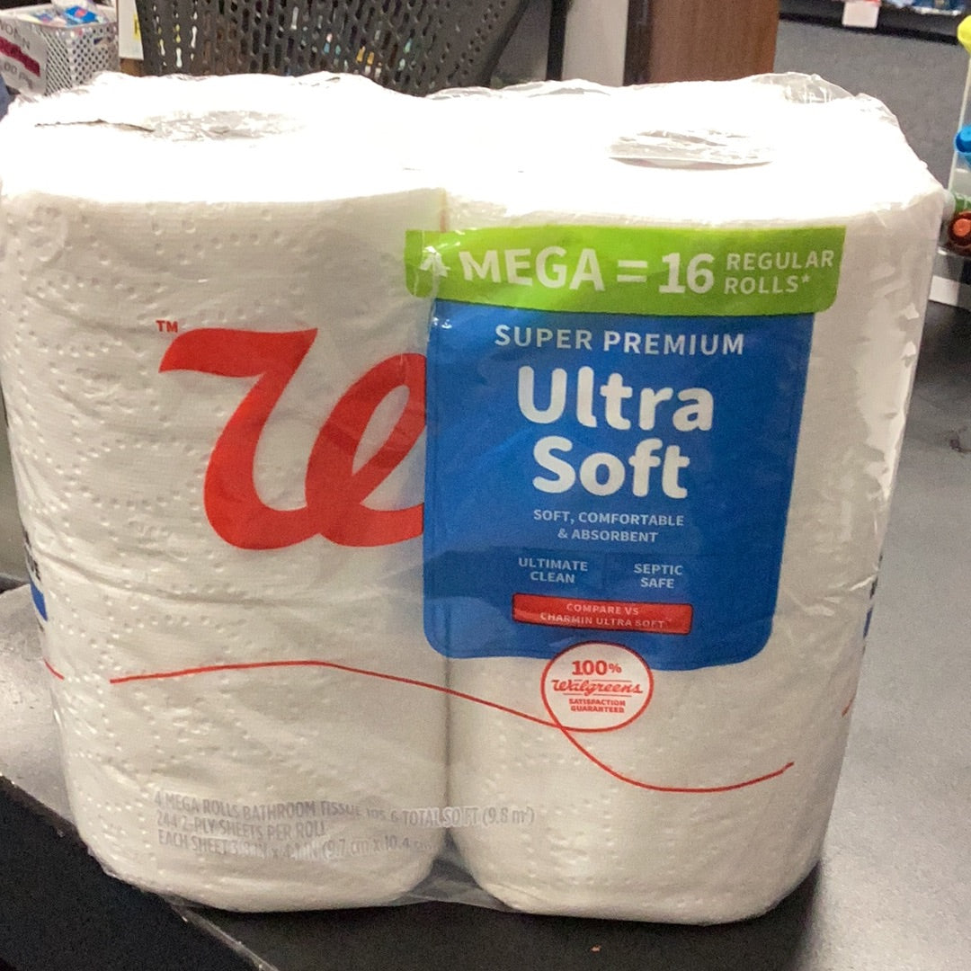 Walgreens 4 roll & 9 roll tissue