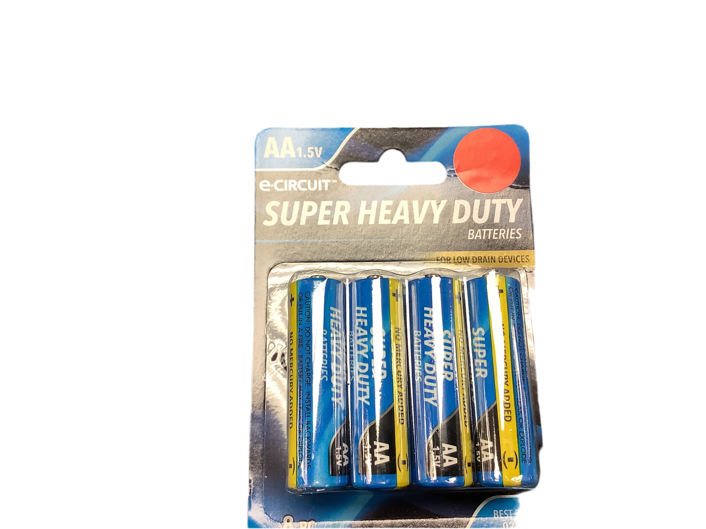 E-circuit Super heavy duty batteries (8pk)