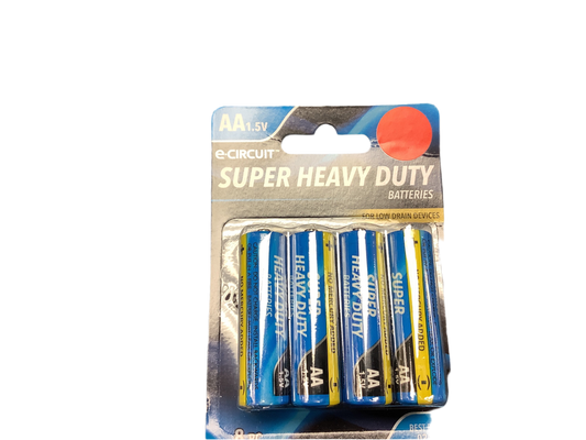 E-circuit Super heavy duty batteries (8pk)