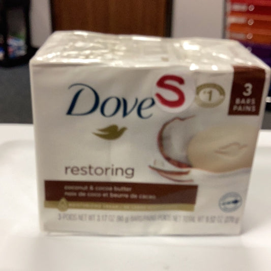DOVE 3pk bar soap (Restoring)