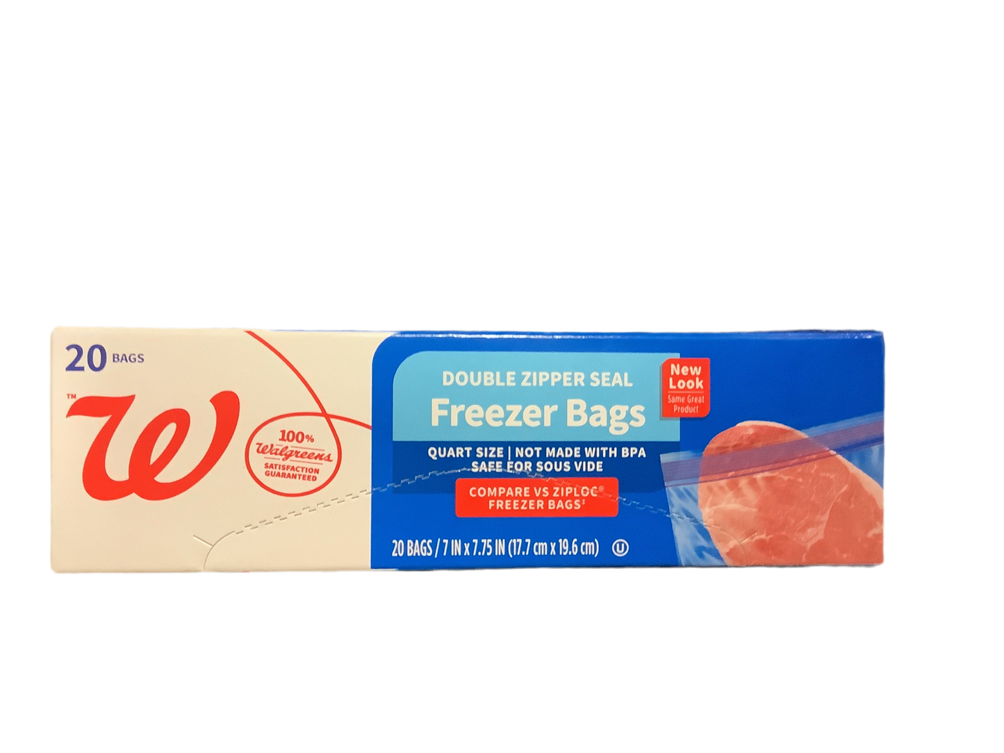 Walgreens Double Zipper Seal Storage Bags (20 ct)