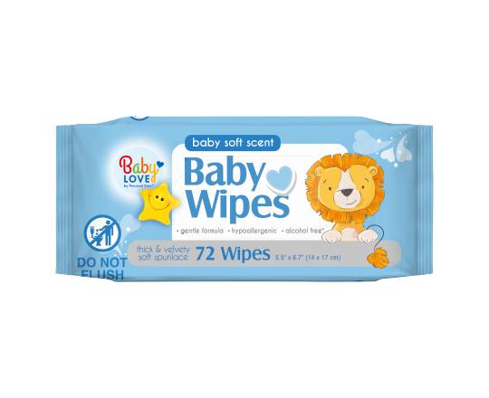 Baby Love Soothing Baby Wipes (72 ct)