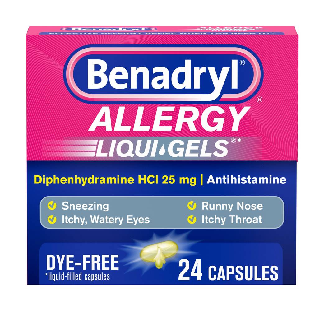 Benadryl Allergy Diphenhydramine Hci/Antihistamine Tablets (variety qty)