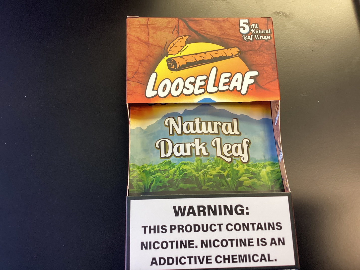Loose leaf “NATURAL DARK Leaf” nicotine