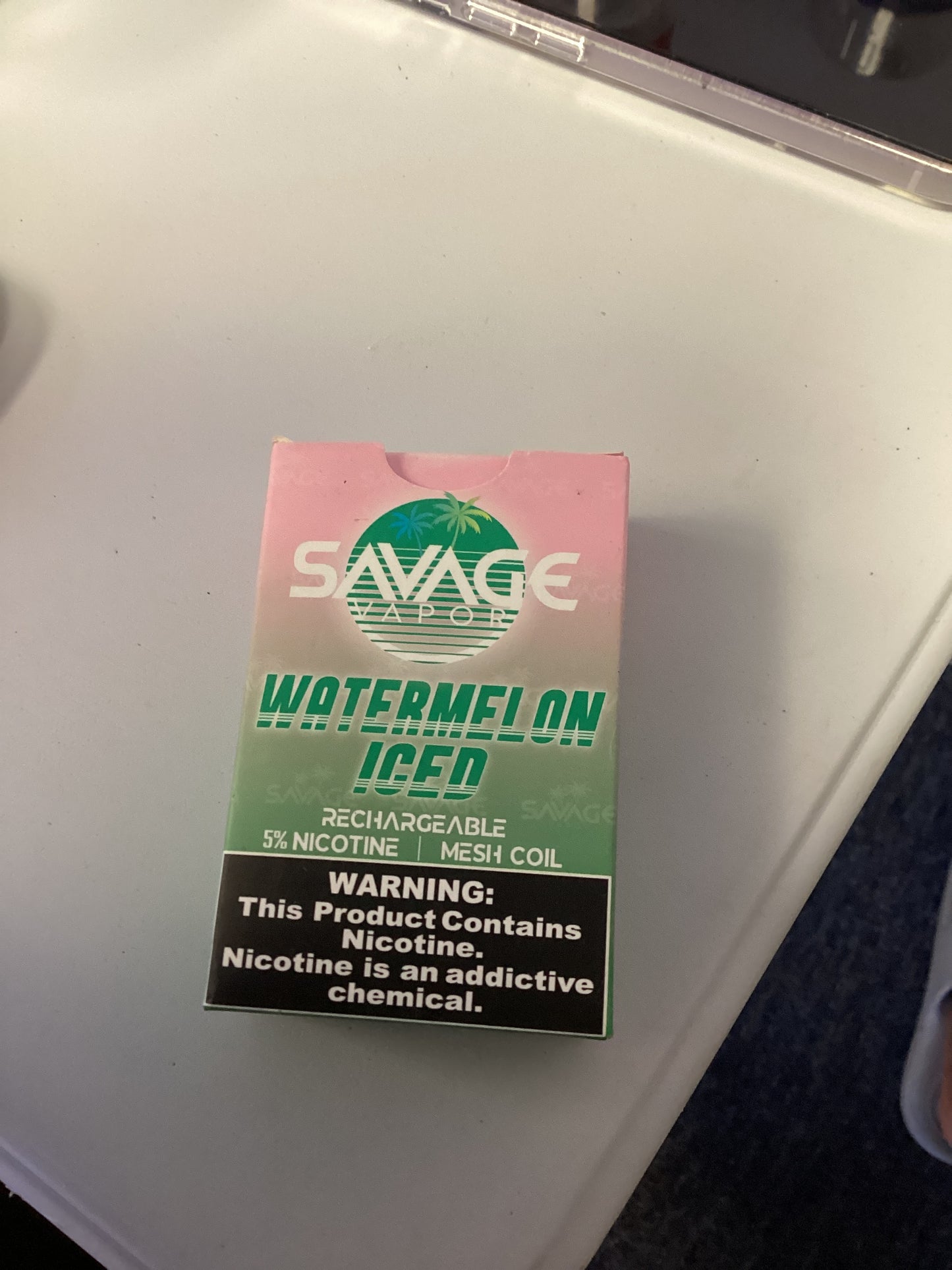 Savage vapor rechargeable nicotine