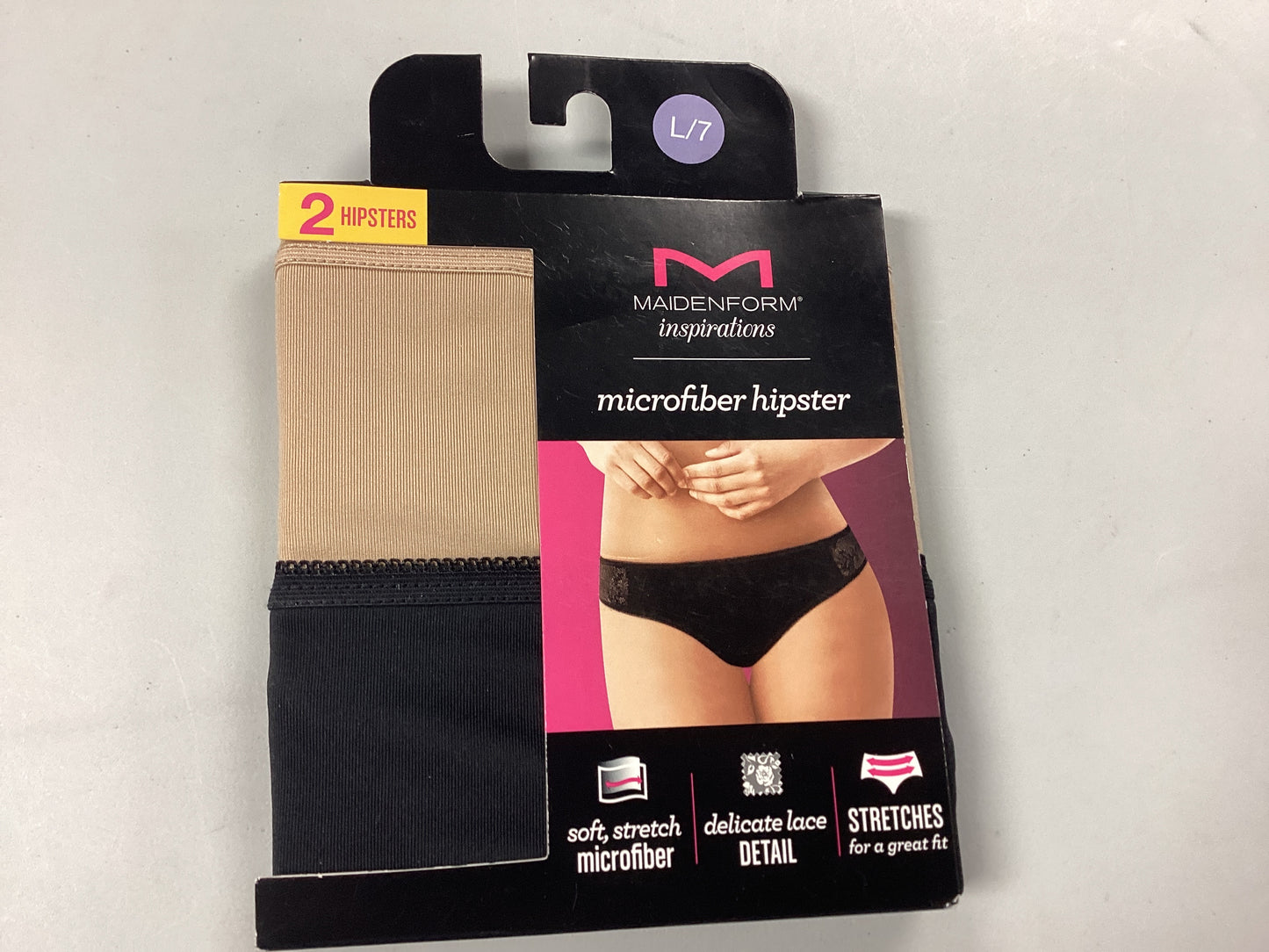 Maidenform microfiber hipster (L/7)