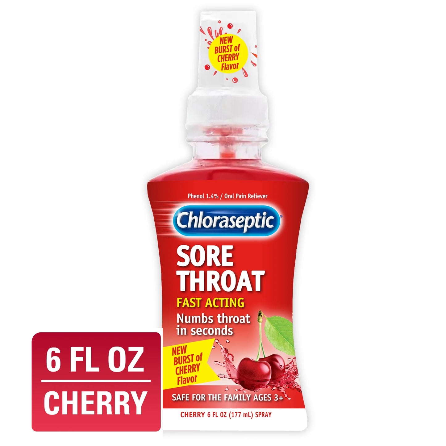 Chloraseptic Max Sore Throat Relief Wild Berries Lozenges (2.6 oz)