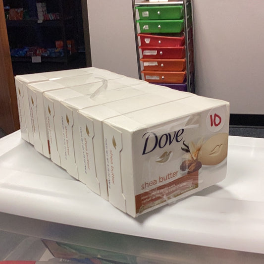 Dove 6pk bar soap (shea butter)