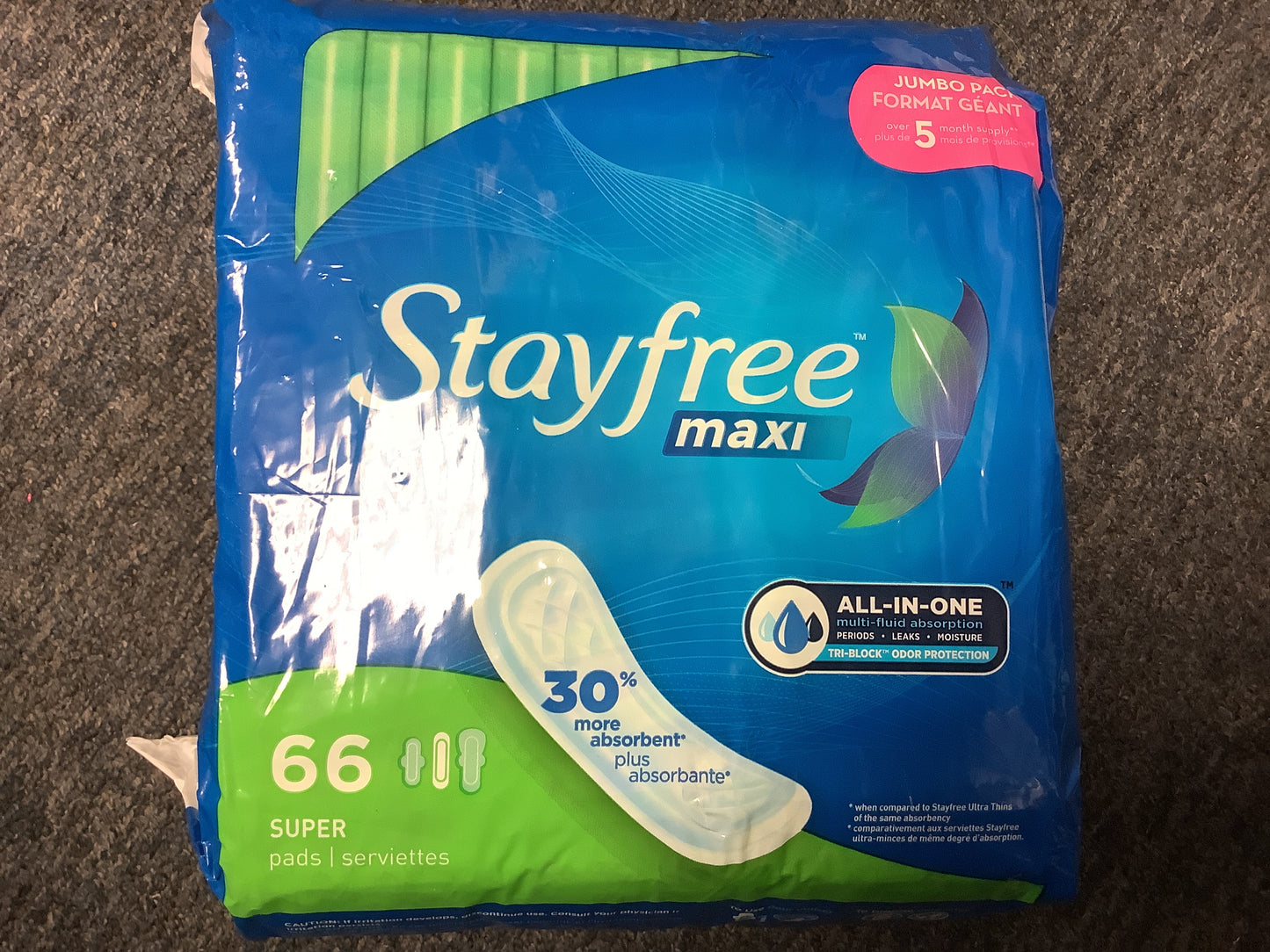Stayfree feminine pads