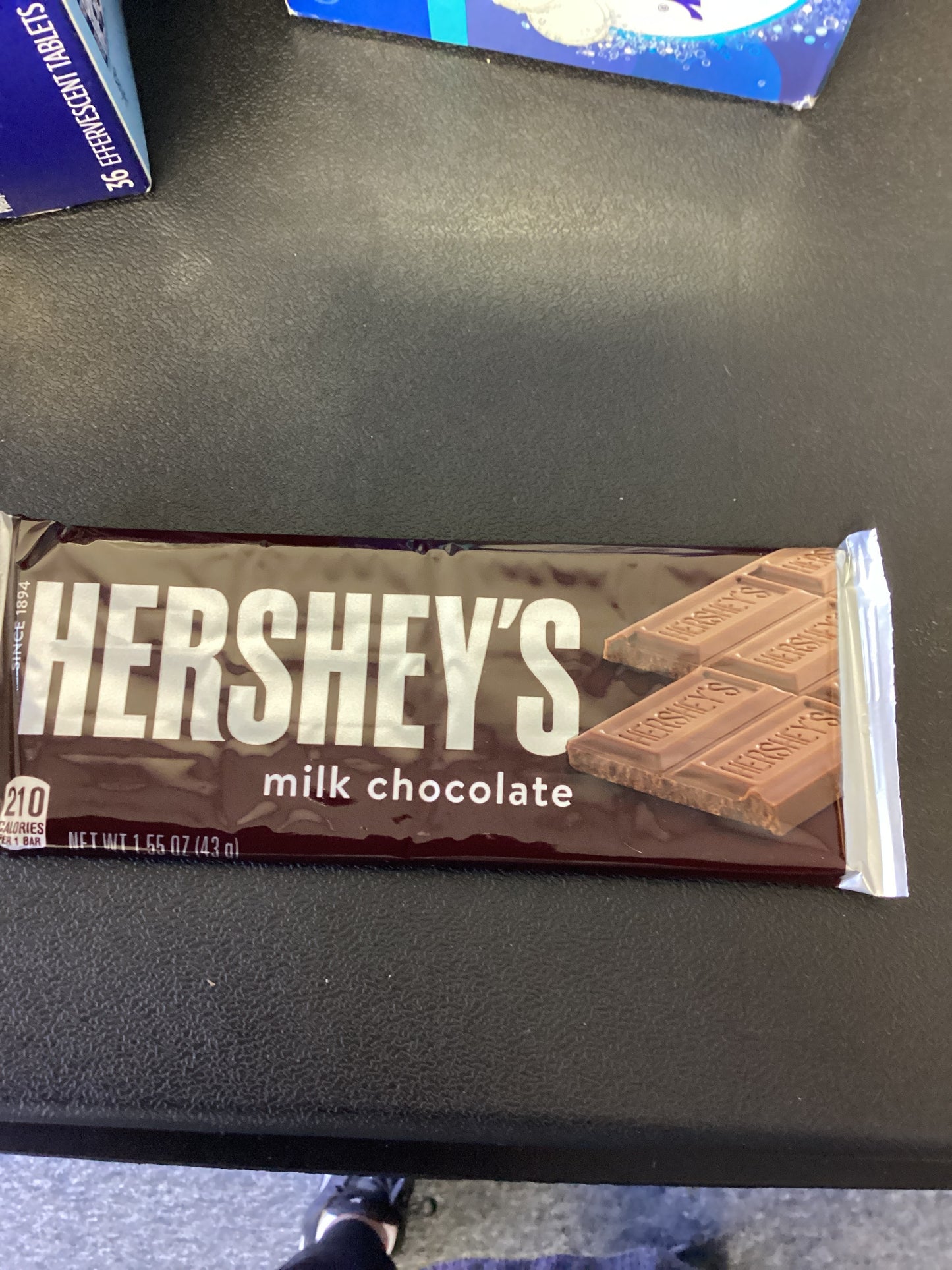 Hersheys milk chocolate candy bar