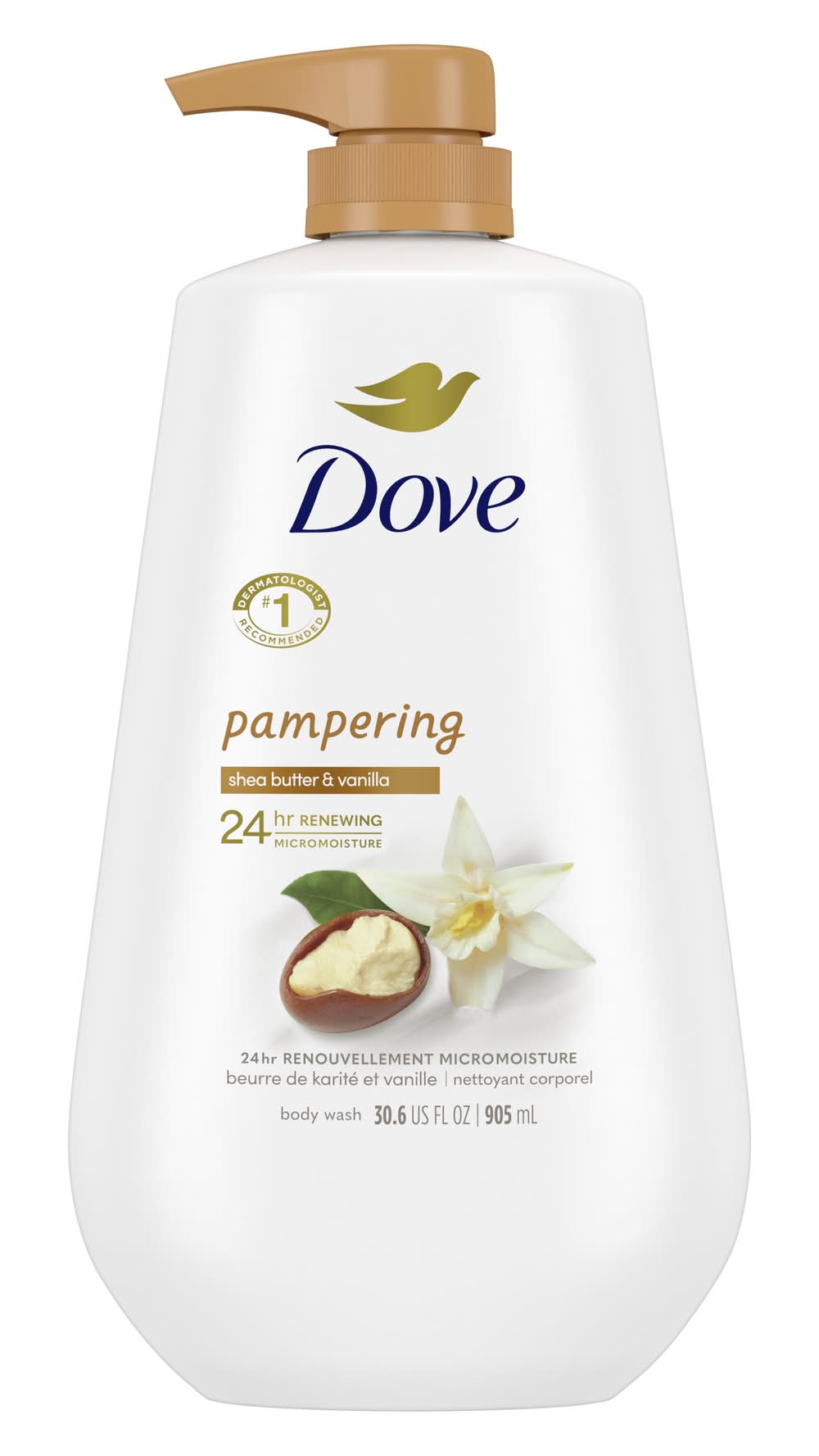 Dove Body Wash Pump (large) 30oz (Varieties)