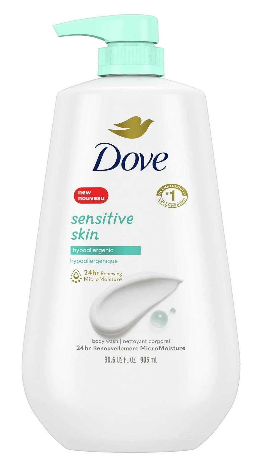 Dove Body Wash Pump (large) 30oz (Varieties)