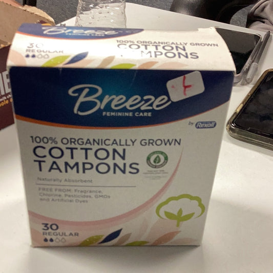 Breeze cotton tampons Regular (30ct)
