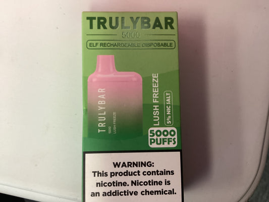 TrulyBar elf rechargeable disposable vape