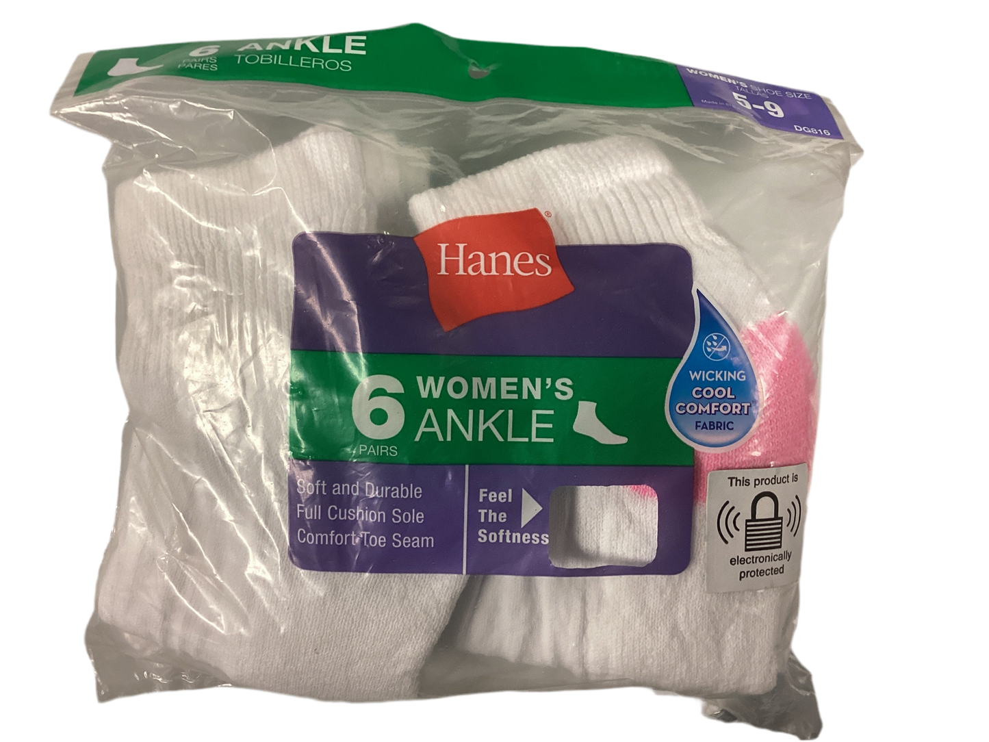Hanes women ankle socks 5-9