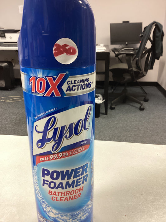 Lysol power foam bathroom cleaner
