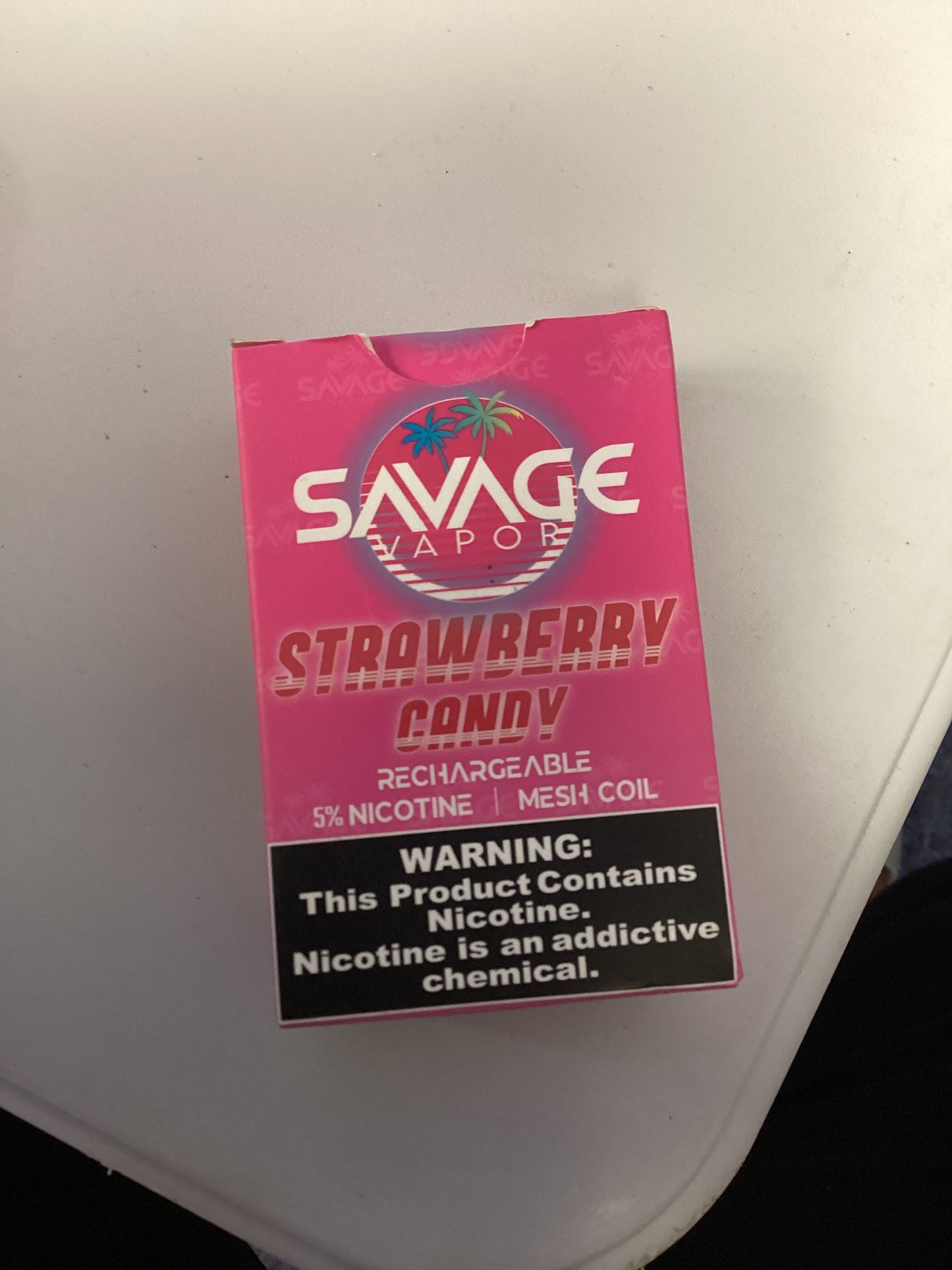 Savage vapor rechargeable nicotine
