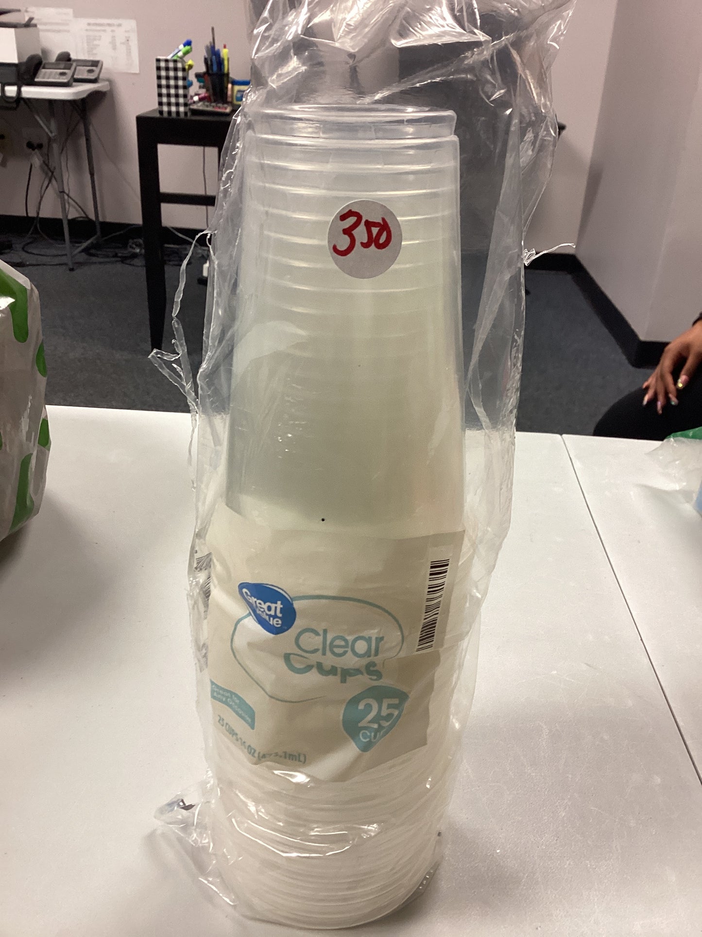 GV clear cups 25ct