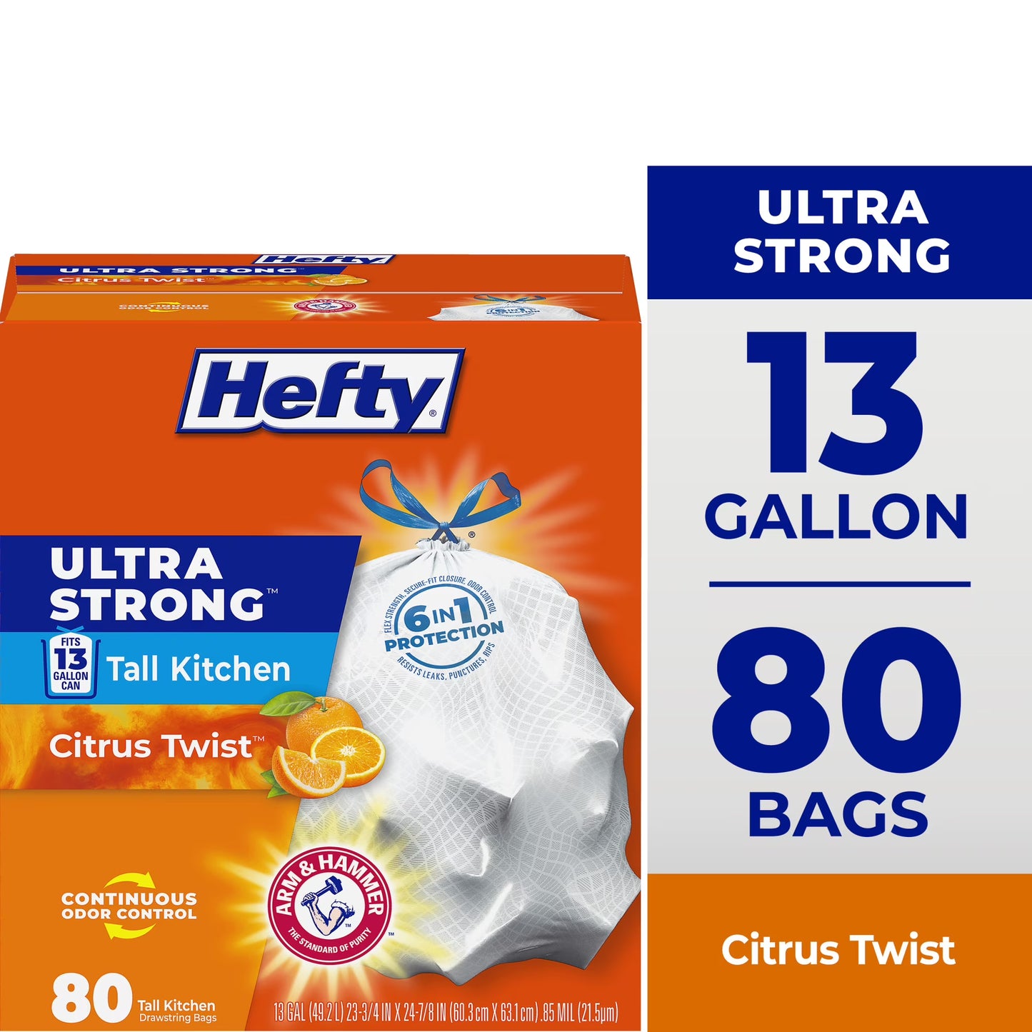 Hefty 13 Gallon Scented Tall Kitchen Trash Bags (80ct)