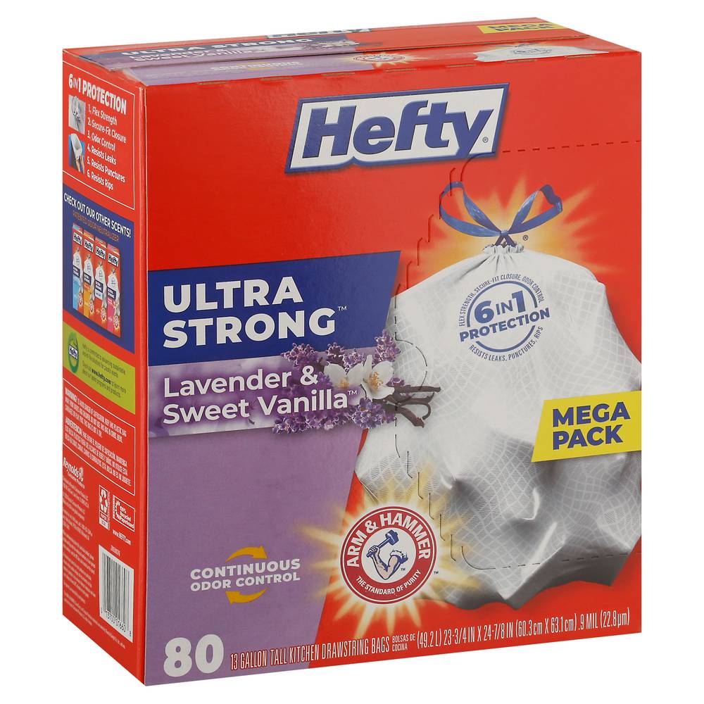 Hefty 13 Gallon Scented Tall Kitchen Trash Bags (80ct)