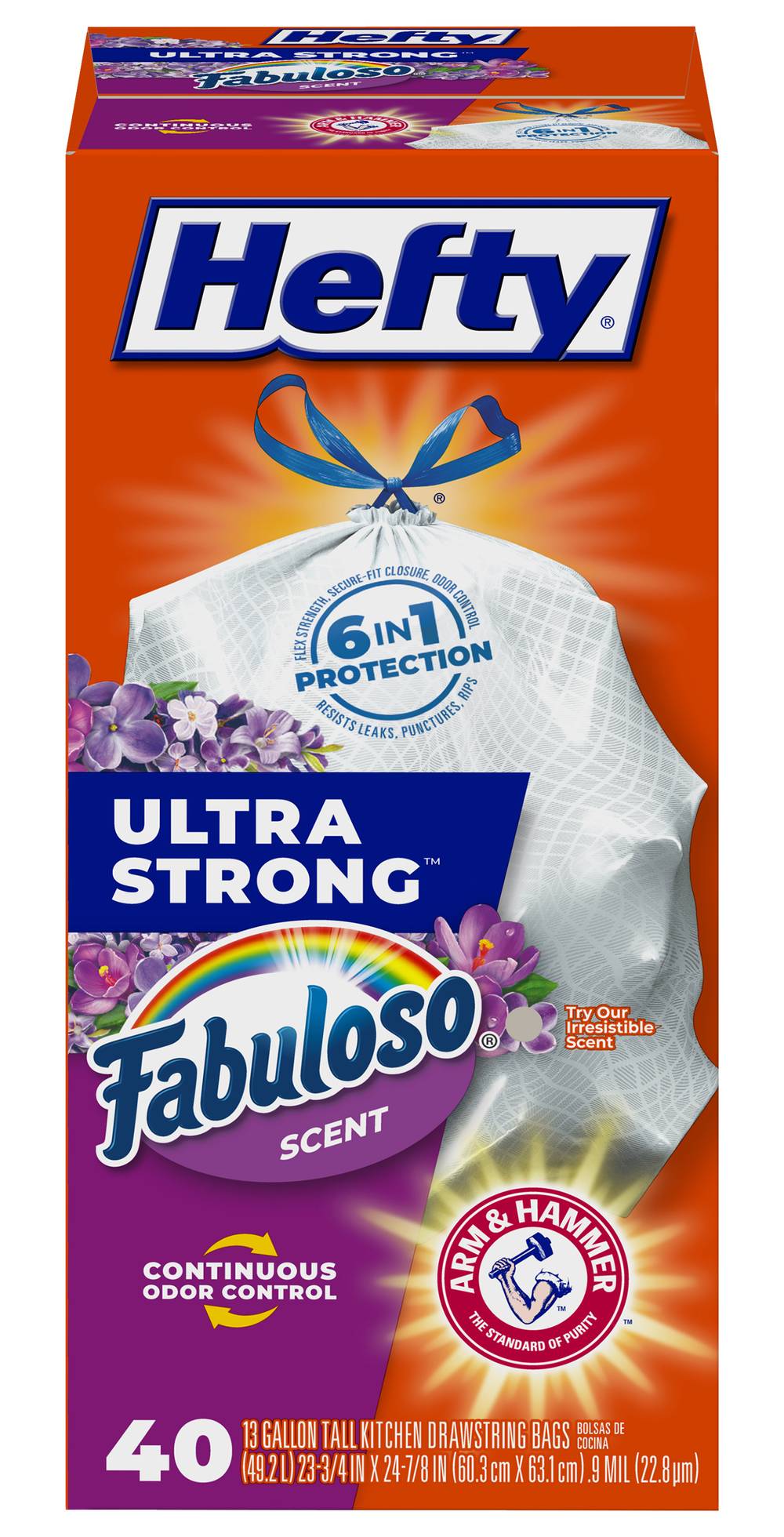 Hefty Ultra Strong Tall Kitchen Trash Drawstring Bags 40 ct (varieties)