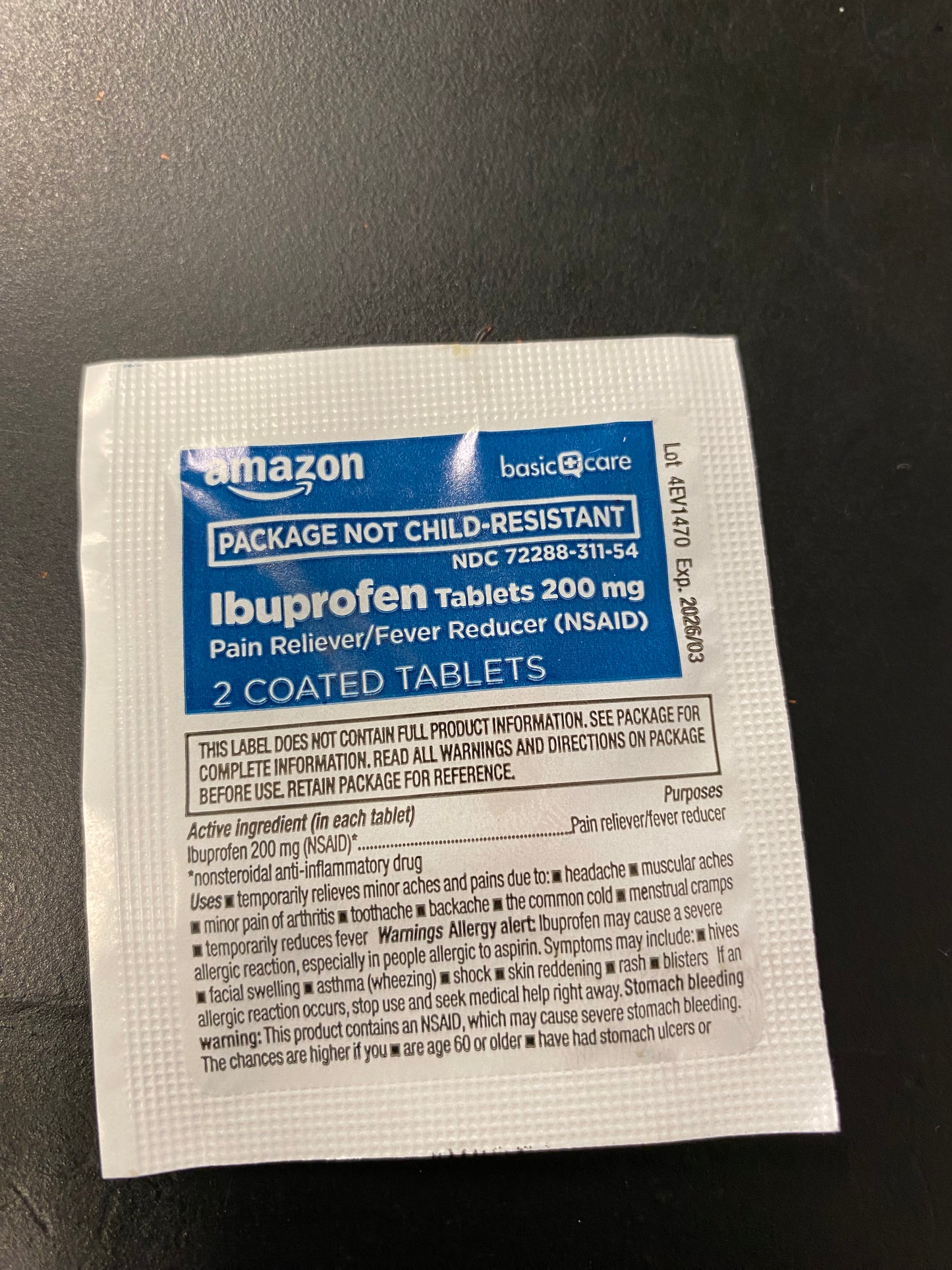 Basic Care Ibuprofen tabs 2pk (Advil)