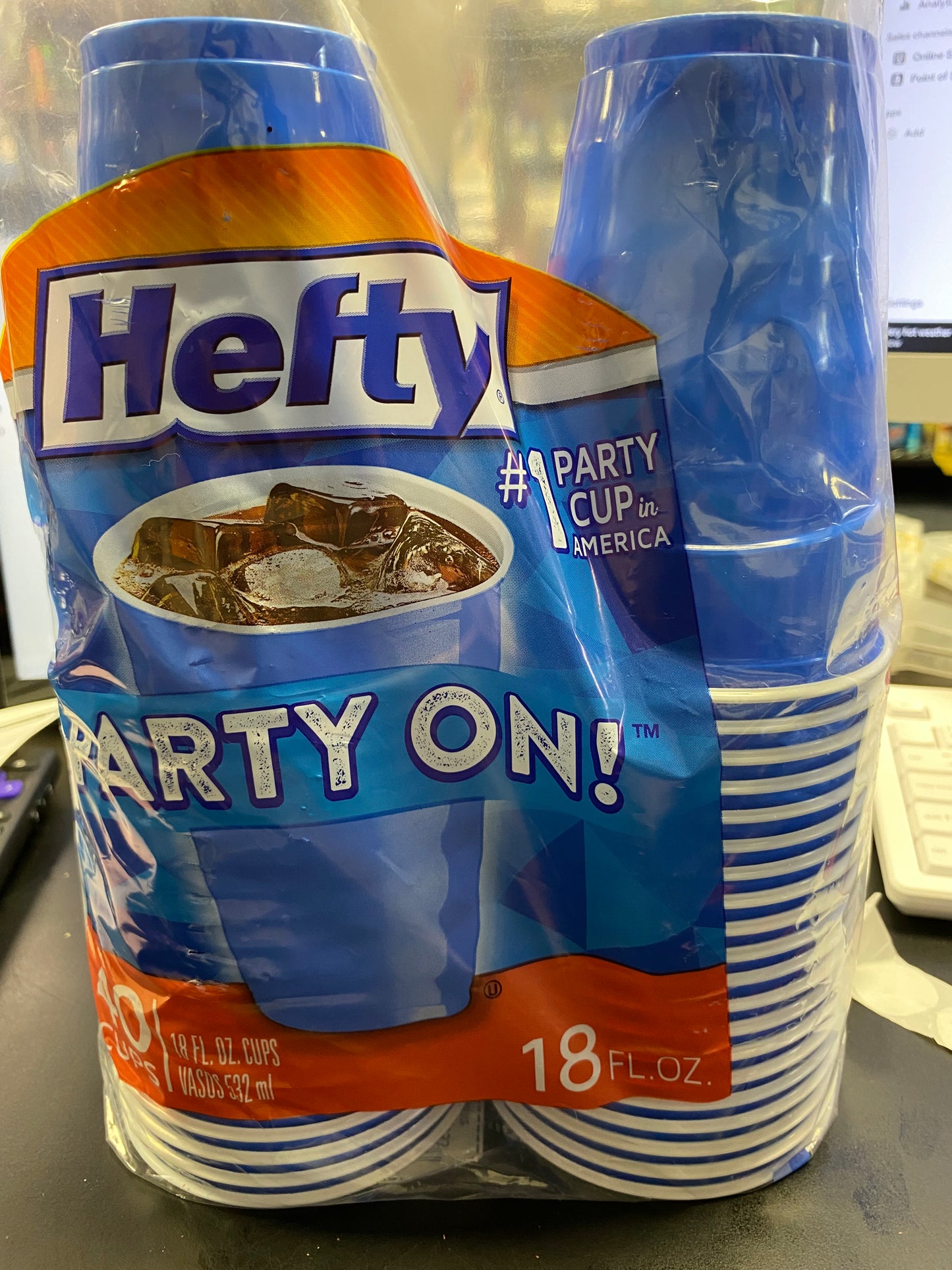 Hefty Plastic Cups 18oz