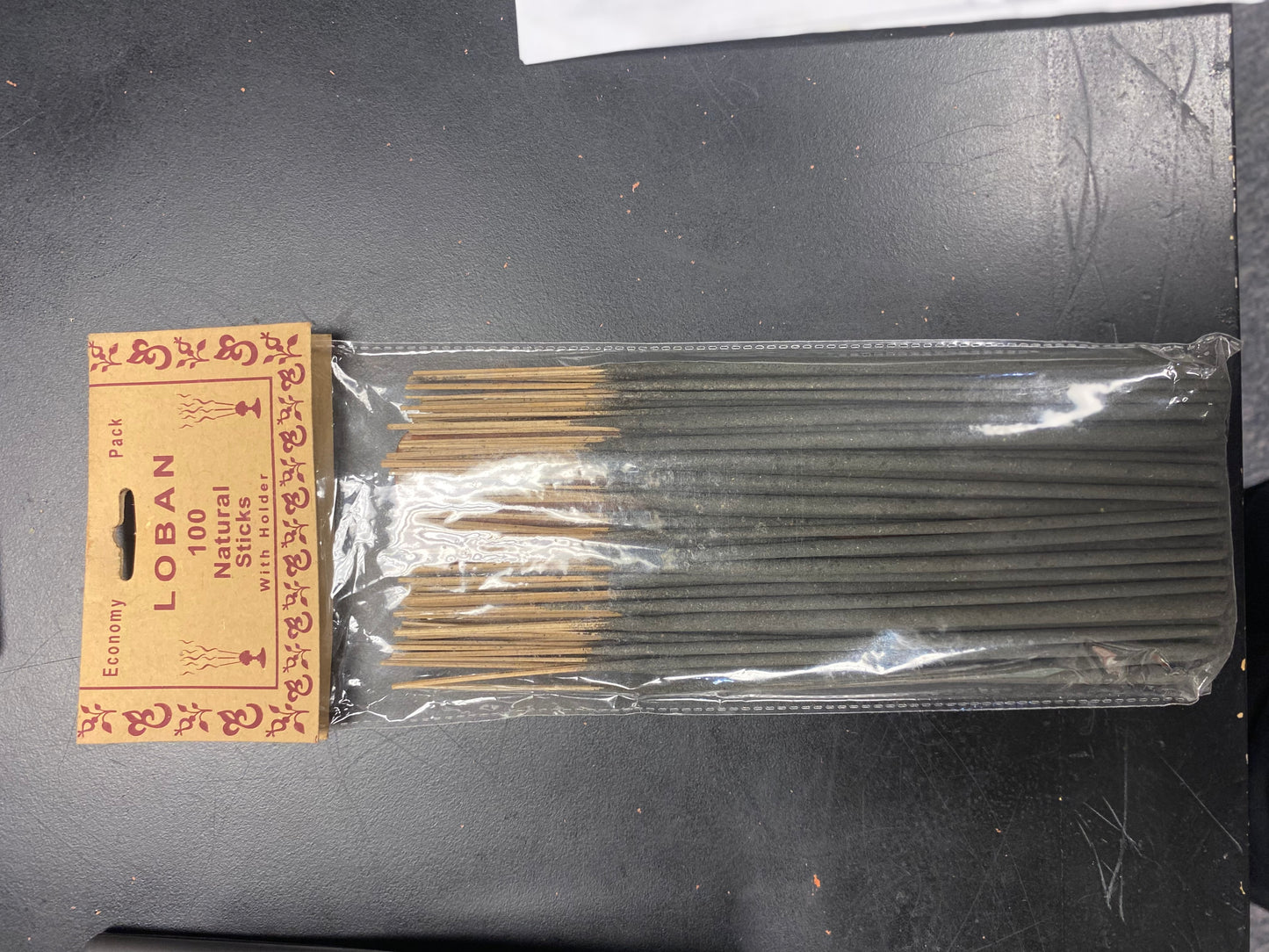 Loban 100 stick incense pk w/ holder (natural scent)