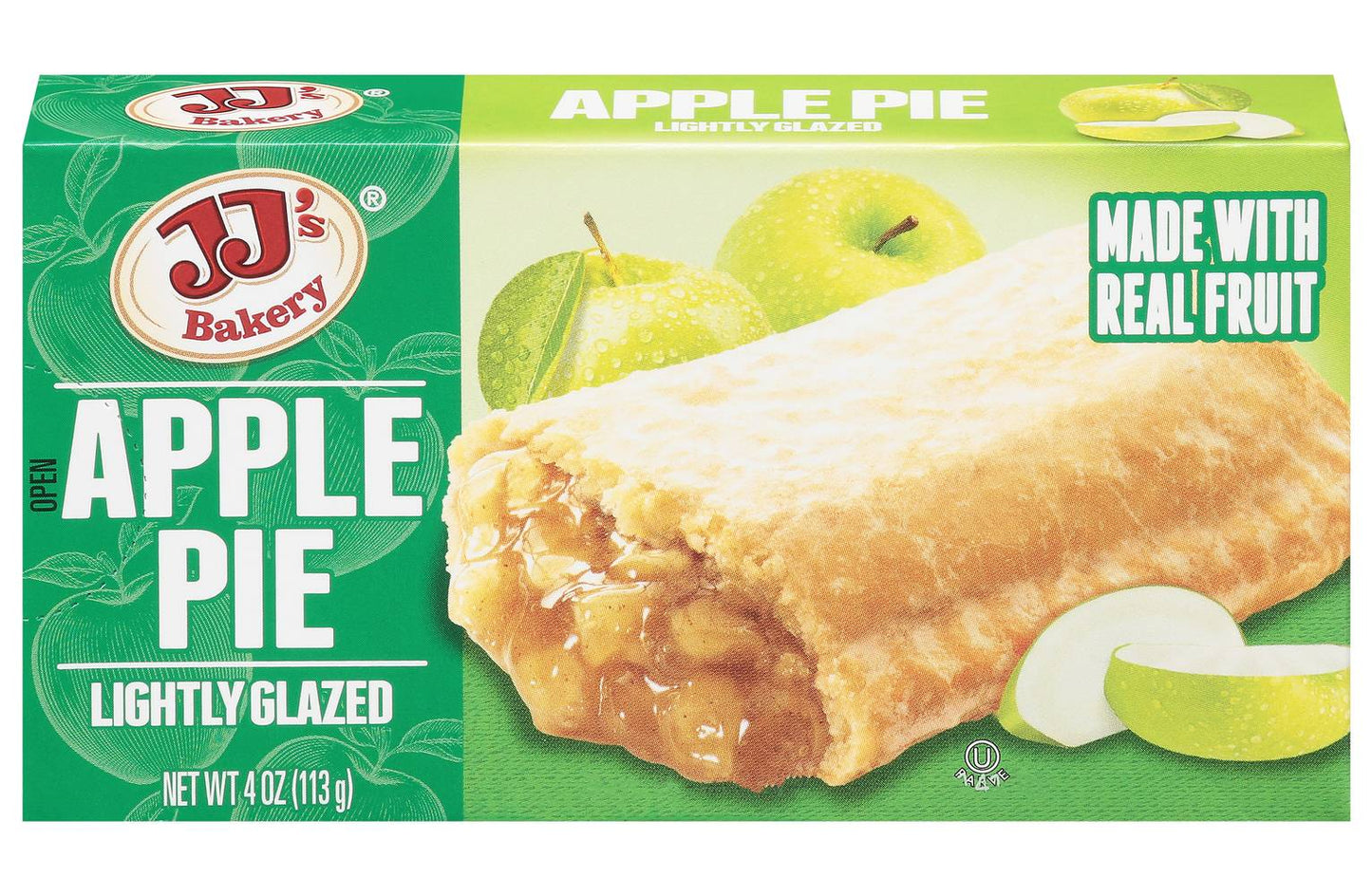 JJ's Bakery Lightly Glazed Apple Pie (4 oz)