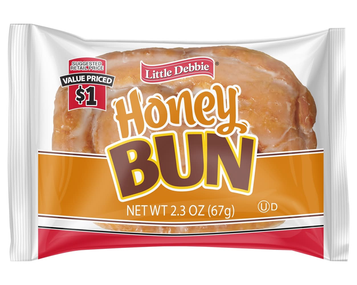 Little Debbie Honey Bun (Big) and regular Sw