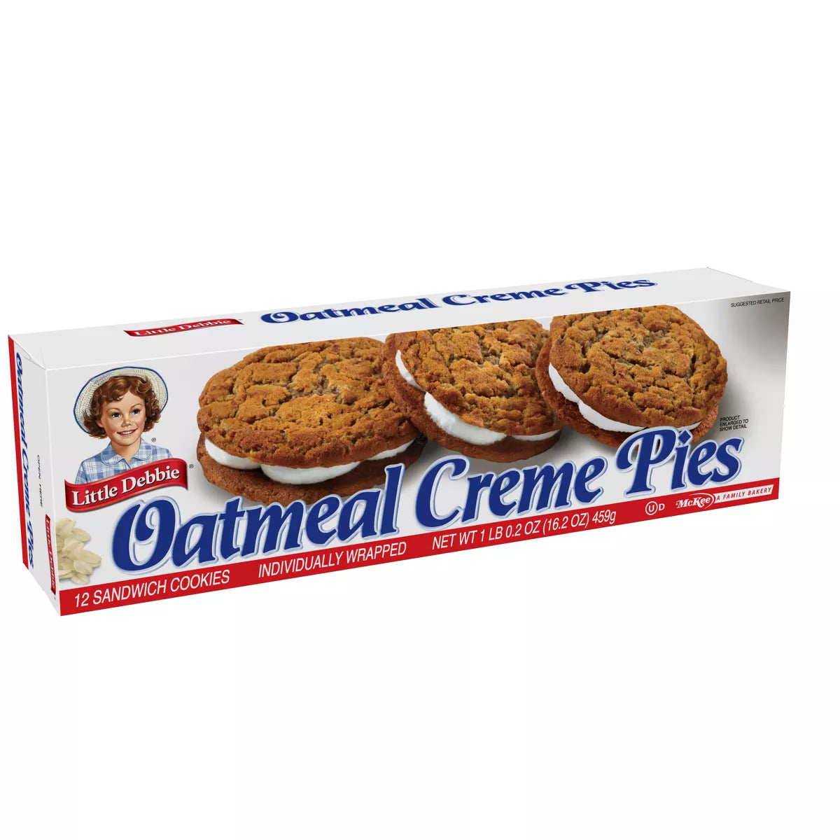 Little Debbie Oatmeal Creme Pies (single pk) variety sz