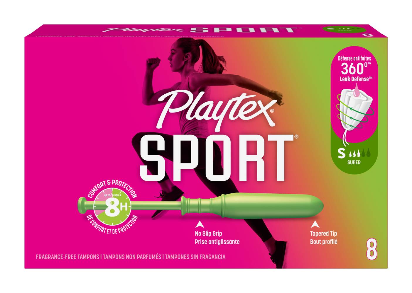 Playtex Sport Unscented Tampons (8 ct)