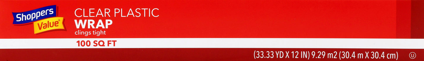 Shoppers Value 25 Sq ft Aluminum Foil & plastic wrap