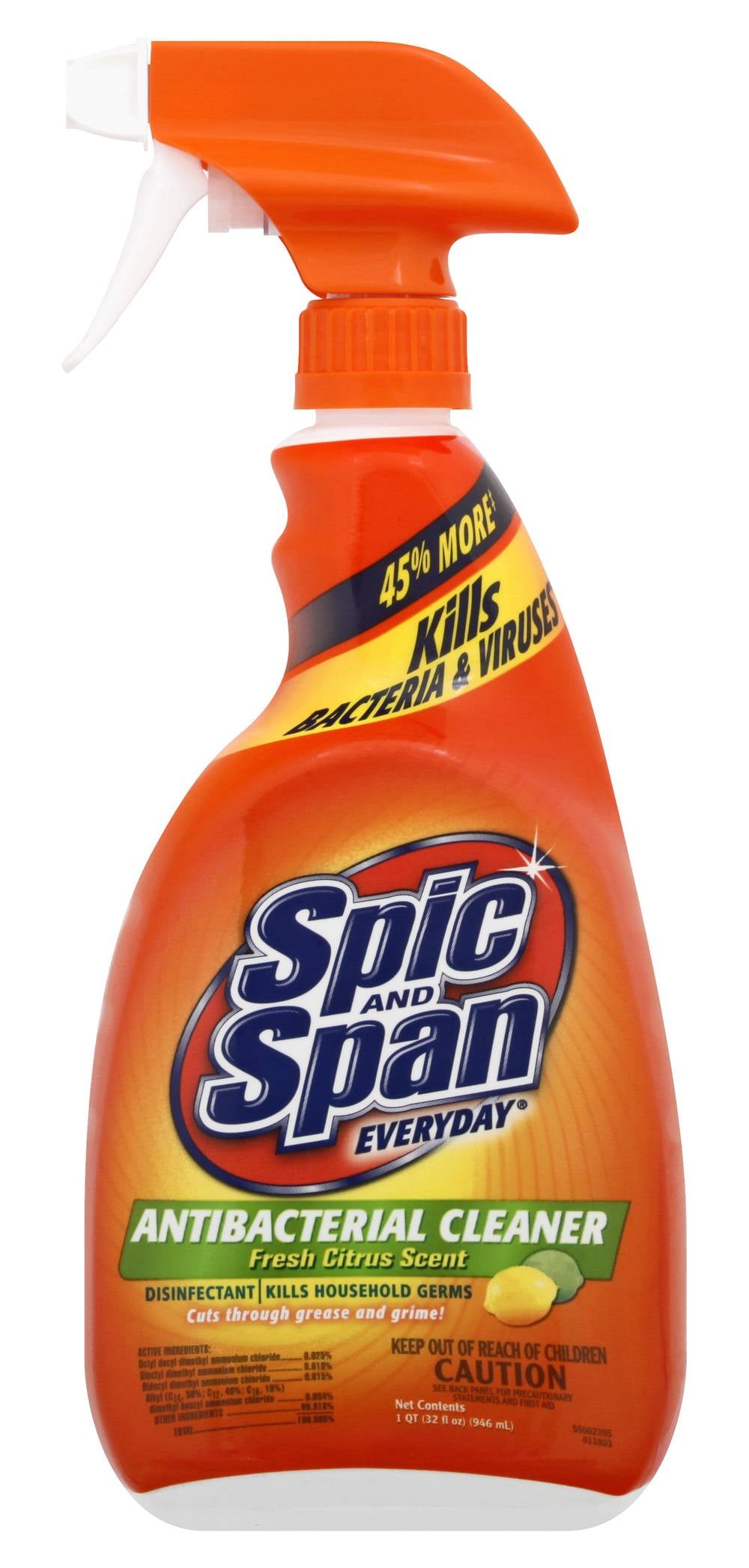 Spic and Span Antibacterial Cleaner Fresh Citrus Scent (32 fl oz)