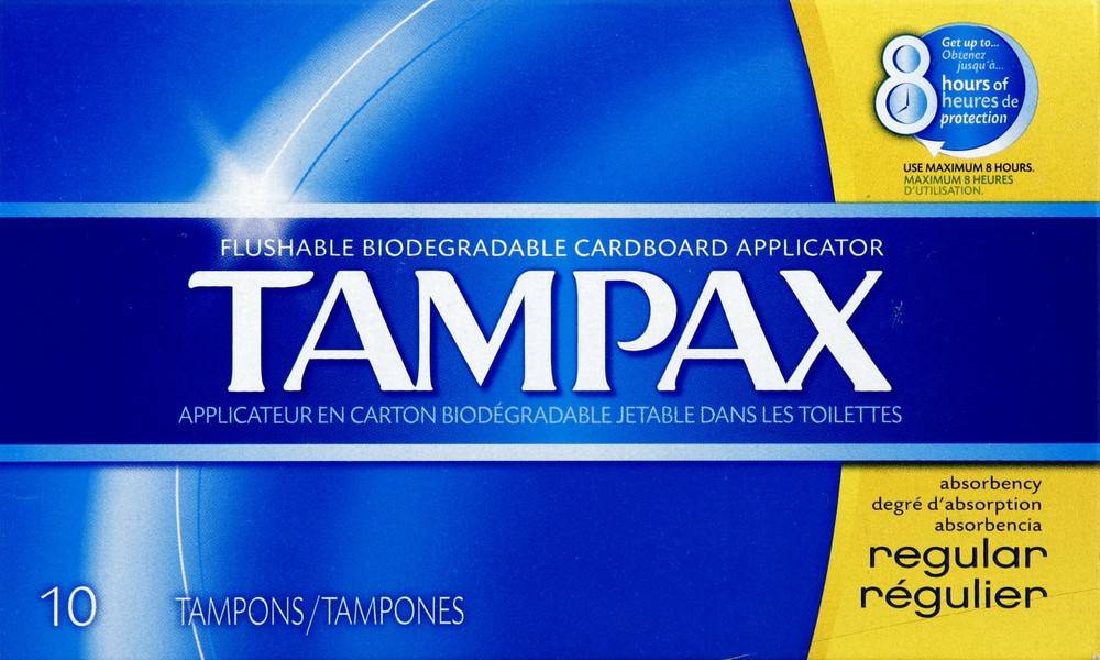 TAMPAX AND pearl tampons