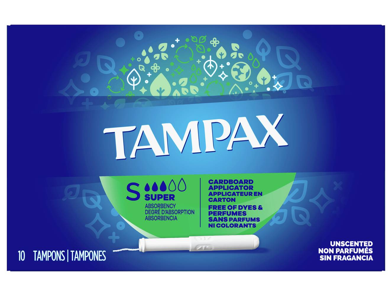 TAMPAX AND pearl tampons