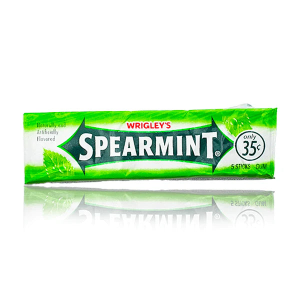 Wrigley's Spearmint Chewing Gum 5 sticks